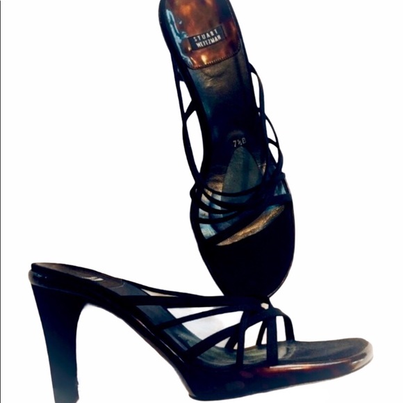 STUART WEITZMAN square toe strappy high heels - Picture 2 of 3